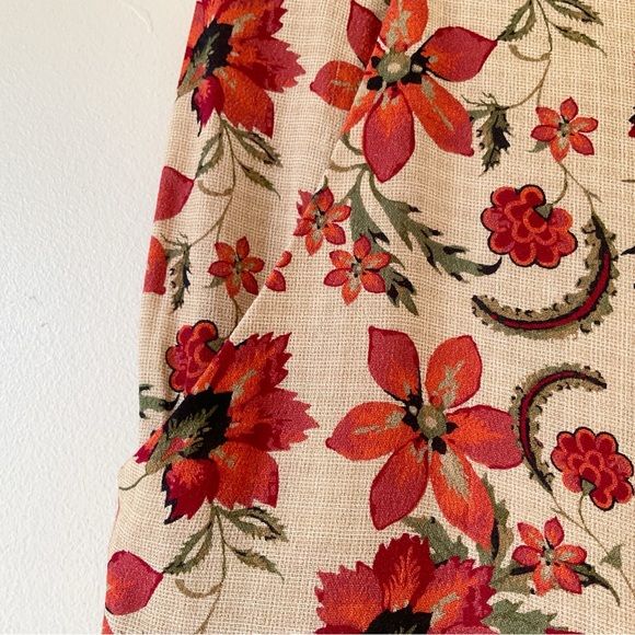 Jackson Rowe Vintage Floral Print Wide Leg Pants Size M - Picture 7 of 11